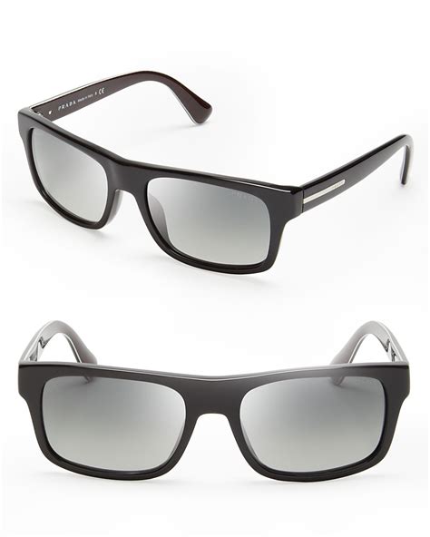 Shop men's Prada wayfarer sunglasses 